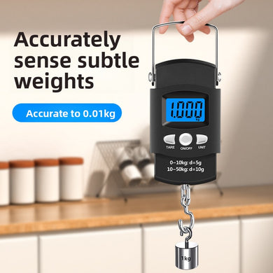 Portable Electronic Scale with Tape Measure