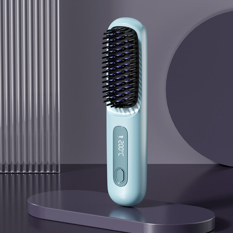 Rechargeable electronic hair straightener