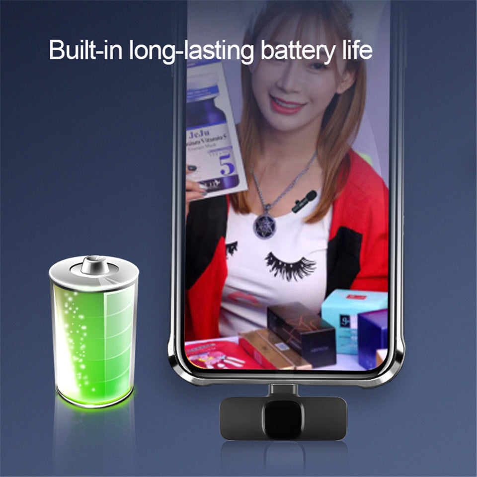Wireless Lapel Microphone with Bluetooth