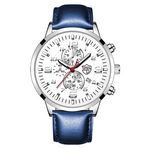 Fully automatic quartz wristwatch with calendar and luminous function