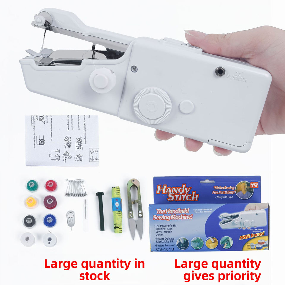 Electric Handy Stitch Mini Hand Sewing Machine Stapler Style Mini Machine