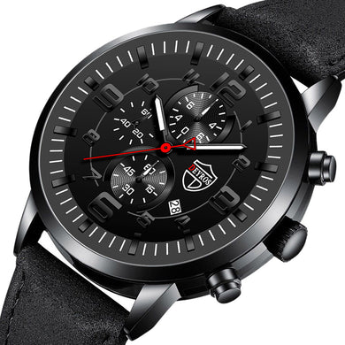 Fully automatic quartz wristwatch with calendar and luminous function