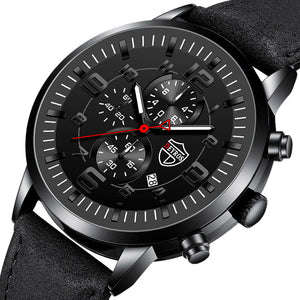 Fully automatic quartz wristwatch with calendar and luminous function