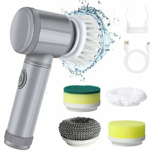 Soft-bristled wireless multi-functional electric shoe brush