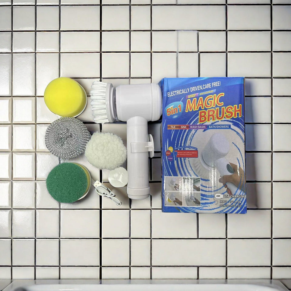Soft-bristled wireless multi-functional electric shoe brush