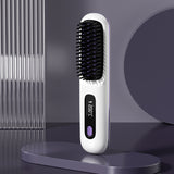 Rechargeable electronic hair straightener