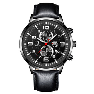Fully automatic quartz wristwatch with calendar and luminous function