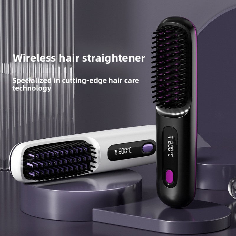 Rechargeable electronic hair straightener