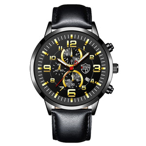 Fully automatic quartz wristwatch with calendar and luminous function