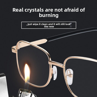 Crystal Glass Anti-Fatigue Reading Glasses