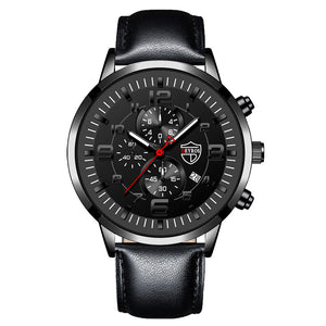 Fully automatic quartz wristwatch with calendar and luminous function