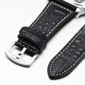 Men's Square Dial Quartz Watch with Imitation Leather Strap