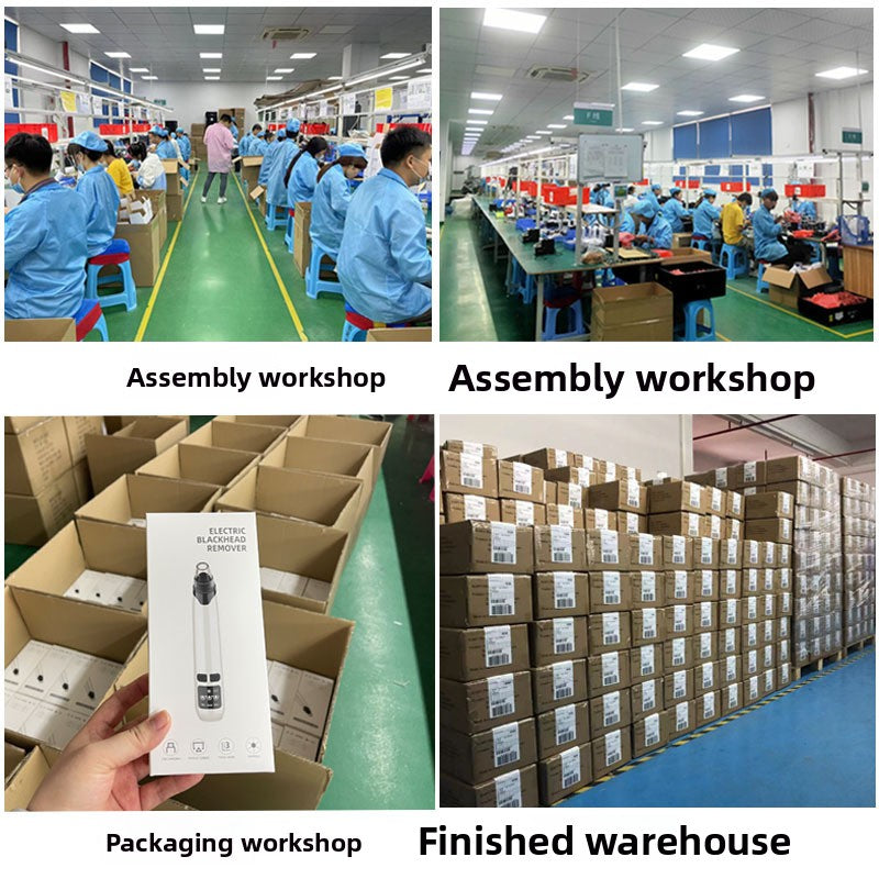 Electric Blackhead Remover with Hot Compress and 4 Suction Heads