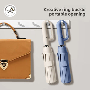 Automatic Folding Umbrella with Black Vinyl UV Protection