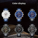 Fully automatic quartz wristwatch with calendar and luminous function
