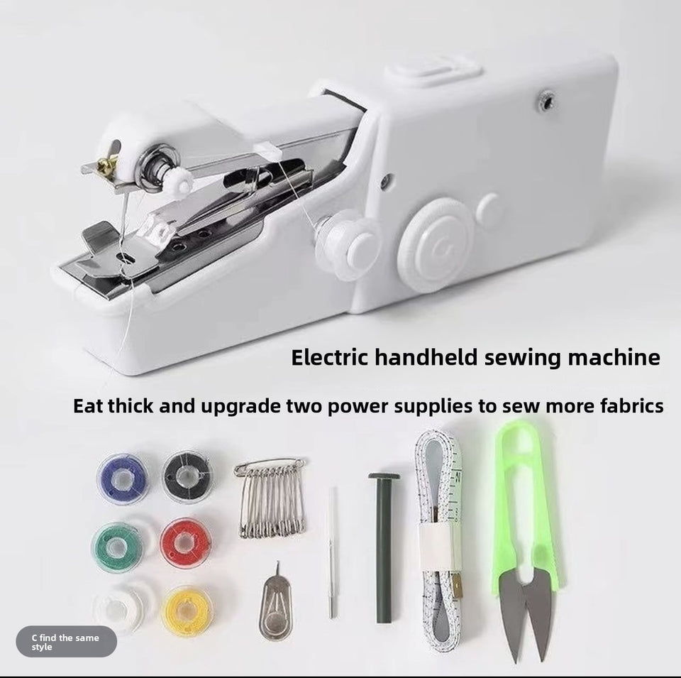 Electric Handy Stitch Mini Hand Sewing Machine Stapler Style Mini Machine